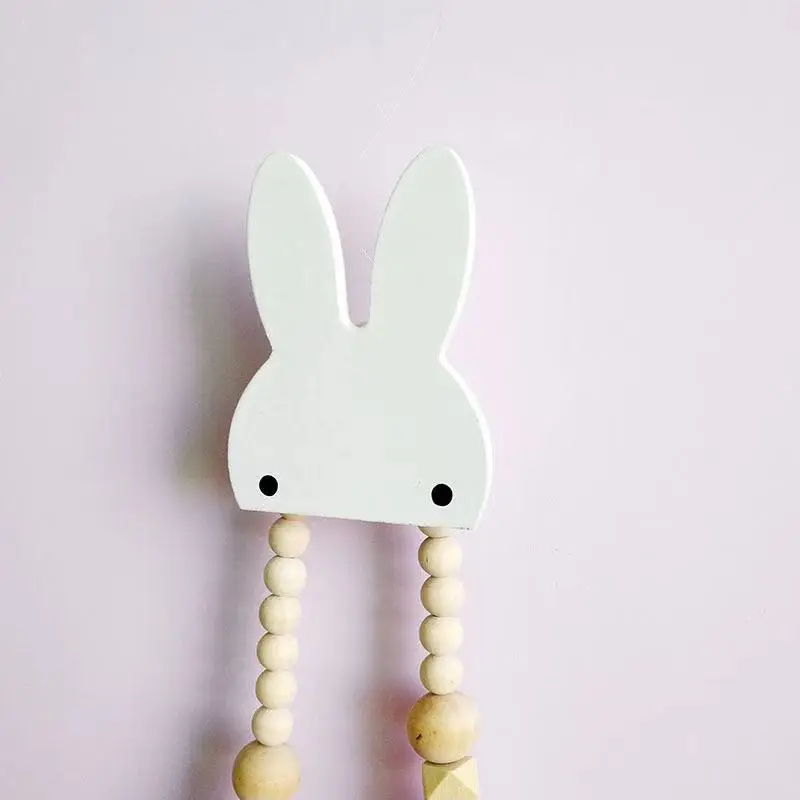 Скандинавские настенные крючки для детской комнаты крючок одежды с кроликом