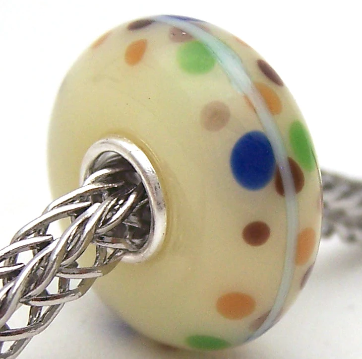 

PJG3026 100% S925 Sterling Silver Beads Murano Glass beads Fit European Charms Bracelet charms diy jewelry Lampwork GlassBeads