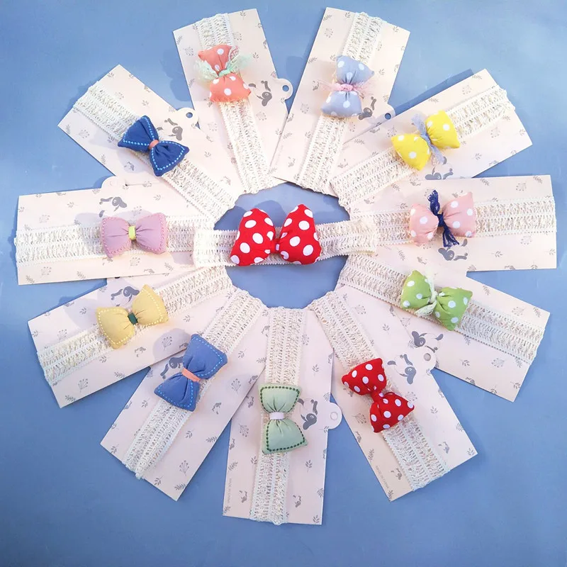 

2020 New Polka Dot Bow Headbands Hair Band Children's Hair Accessories Baby Headwrap Cute Girl's Headdress Headwear