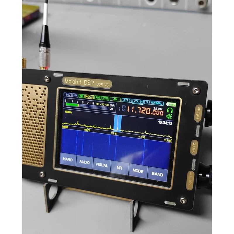 Зарегистрированный приемник 50 кгц-2 ГГц V1.10C Malachite SDR радиоприемник DSP 3 5 дюймовый
