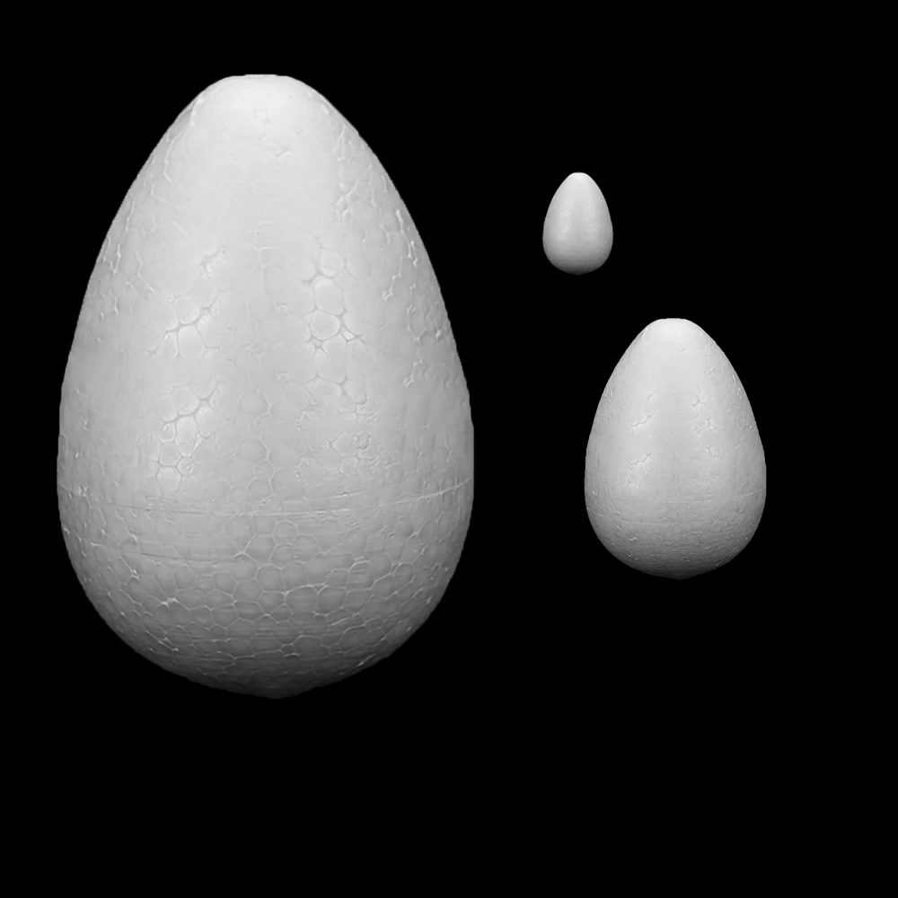 10Pcs Artificial Foam Eggs Easter Chridren DIY Toy White Craft Egg Christmas Home Styrofoam Ball Decor Wedding Party Supply | Дом и сад