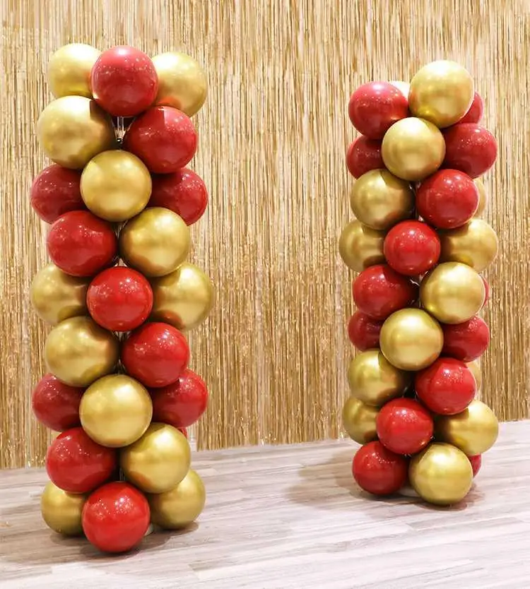

2Sets Birthday Party Decorations Balloon column stand Wedding arch supplies decor Baby shower Latex globos for Number ballons