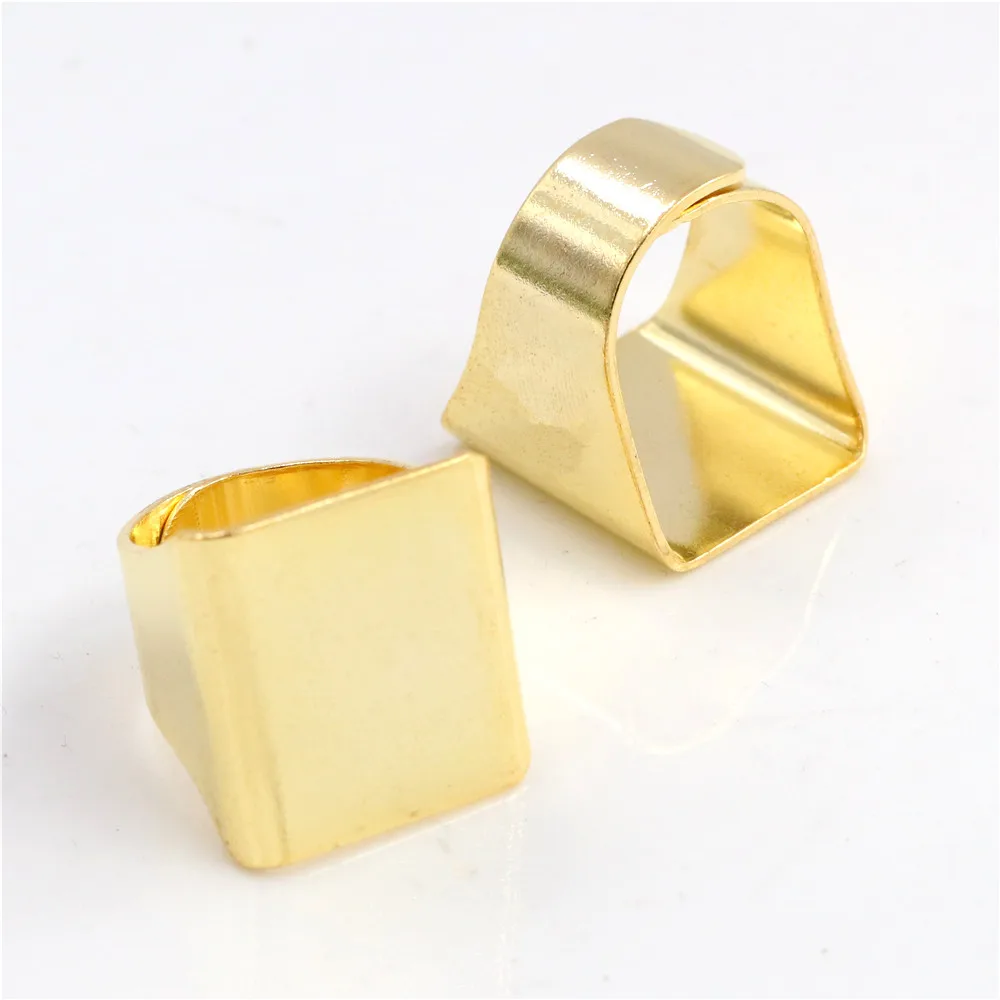 20 мм 5 шт Классические 6 цветов позолоченные латунные квадратные регулируемые