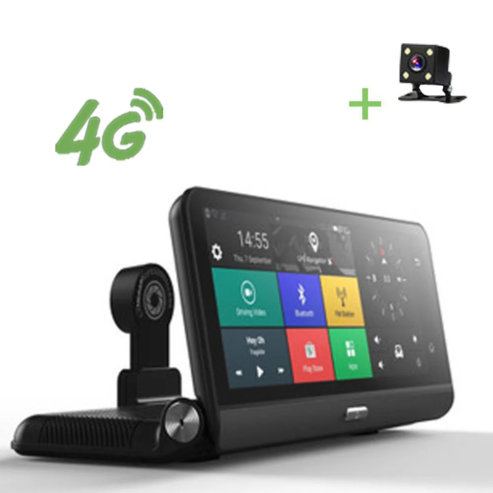 R-Way 8 &quotсенсорный ips Android 3g/4G Full HD 1080P Автомобильный видеорегистратор с