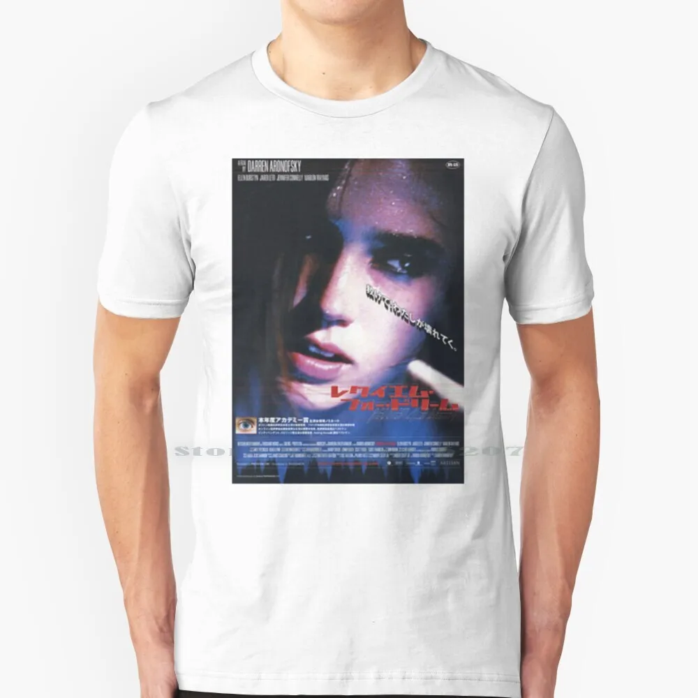 

Requiem For A Dream Japanese Poster T Shirt 100% Pure Cotton Requiem For A Dream Darren Aronofsky Jared Leto Jennifer Connelly