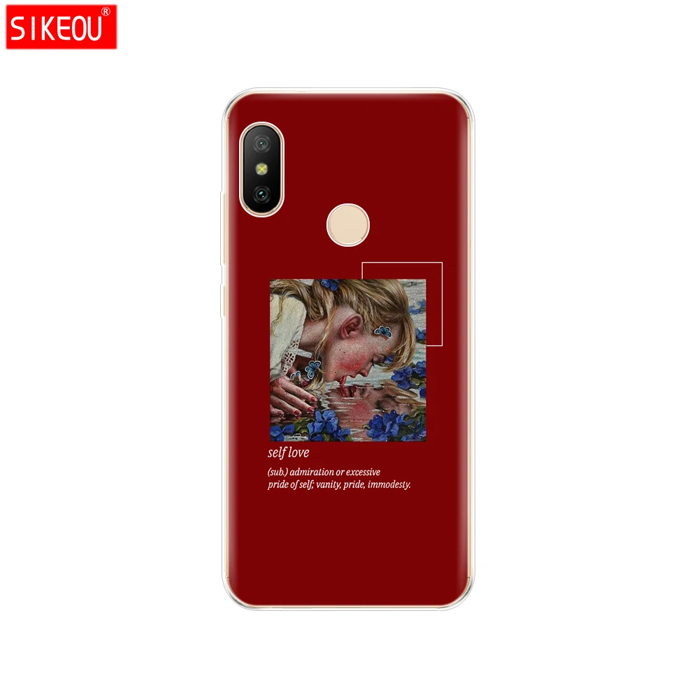 Чехол для Xiaomi Redmi 6 Pro мягкий чехол из ТПУ задняя крышка Redmi6 бампер противоударный