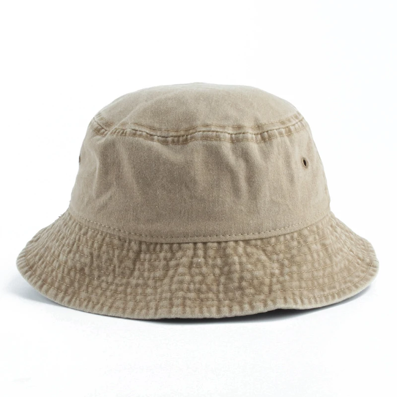 

Washed Cotton Black Bucket Hat Men Panama Summer Denim Boonie Hat UV Sun Protection Hiking Fishing Hat Bob Chapeau