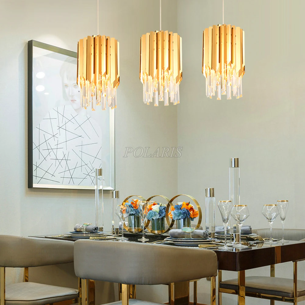 Modern Chandelier Crystal Lighting Hotel LED Lustre de Cristal Pendant Hanging Lamp Living Dining Room | Лампы и освещение