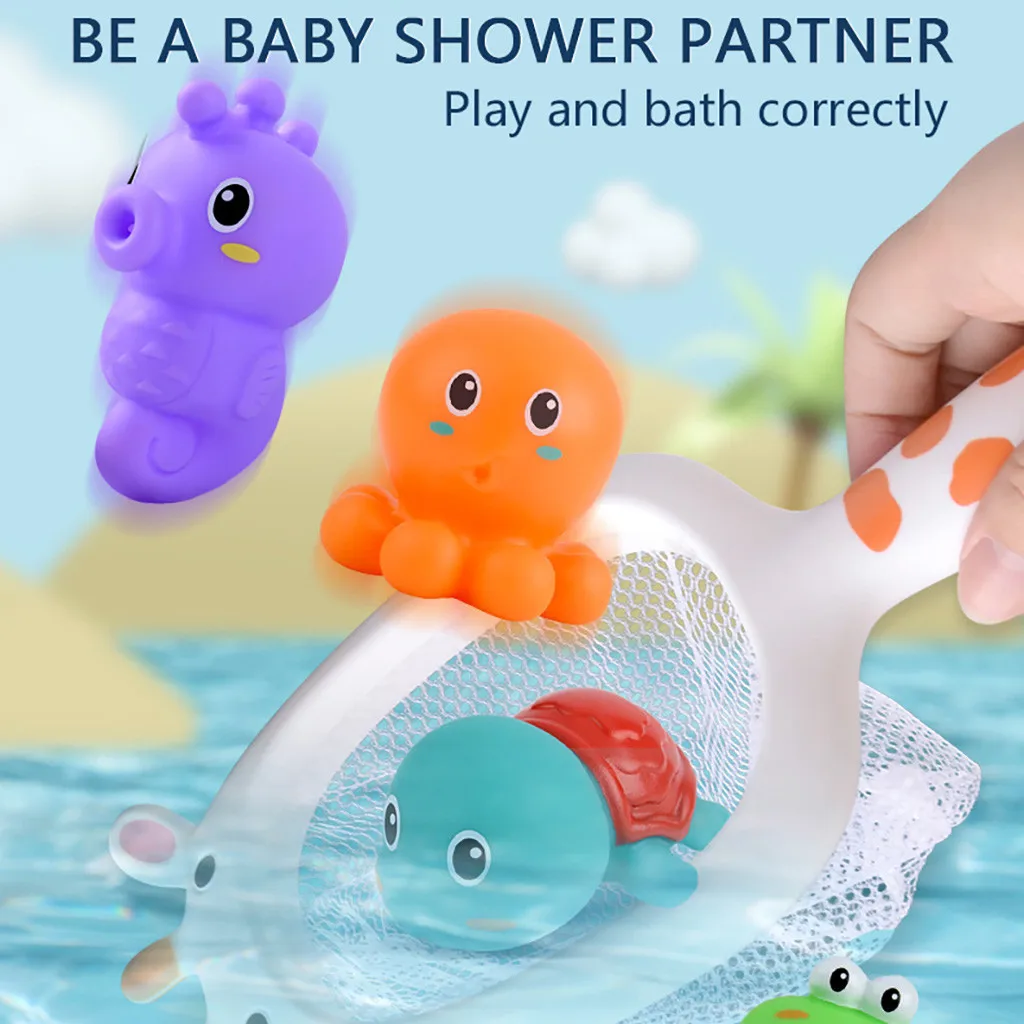 Игрушка для ванны животные плавательные игрушки воды Детские плавающие мягкие