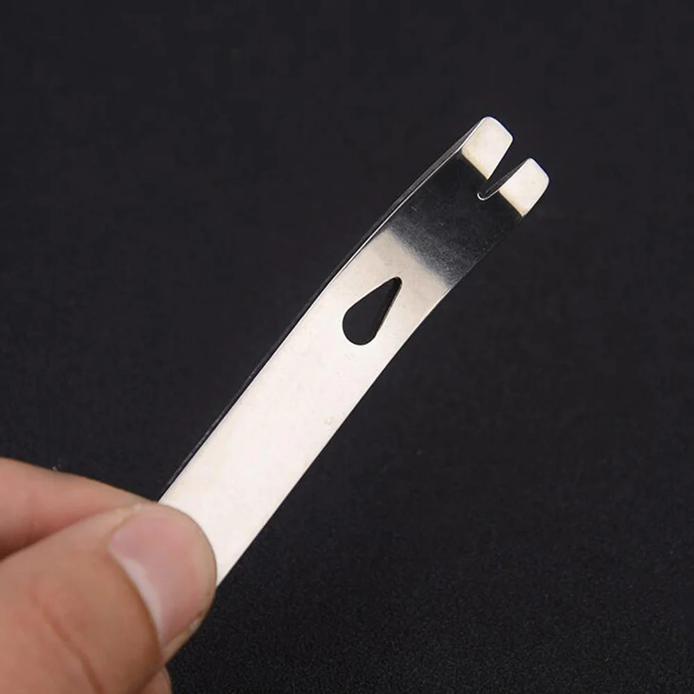 Карманный серебристый мини брелок для выживания скребок рукоятки из нержавеющей