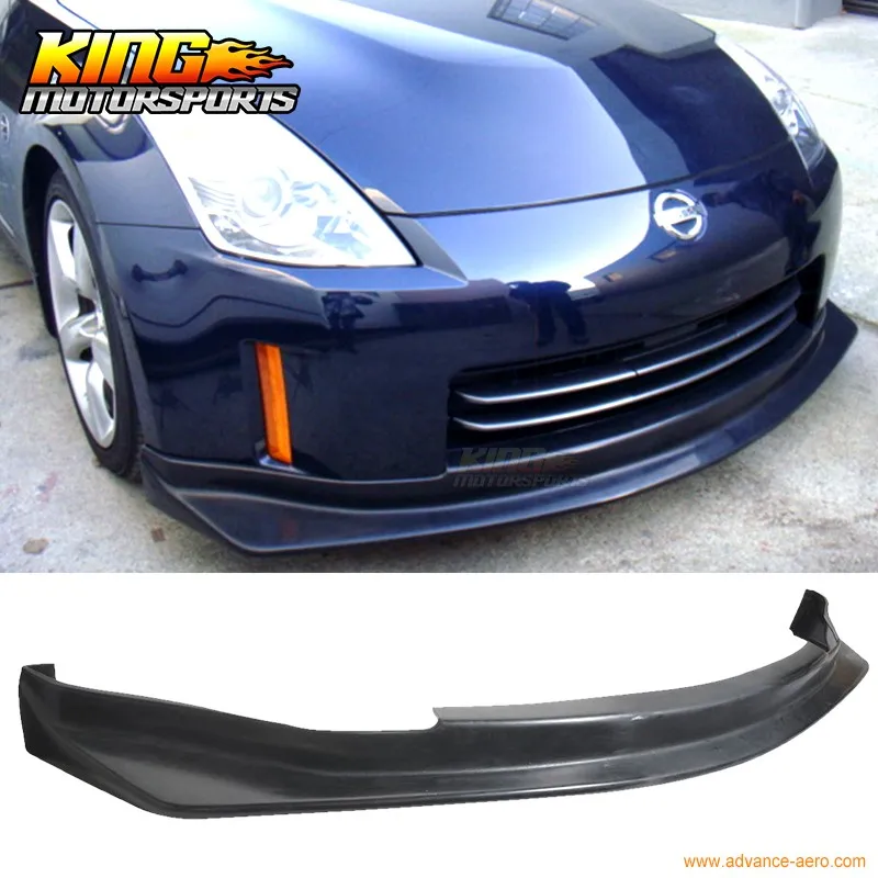 Подходит для 2006 2009 07 08 NISSAN 350Z переднего бампера губ боди NIS стиль ПУ|Амортизаторы| |