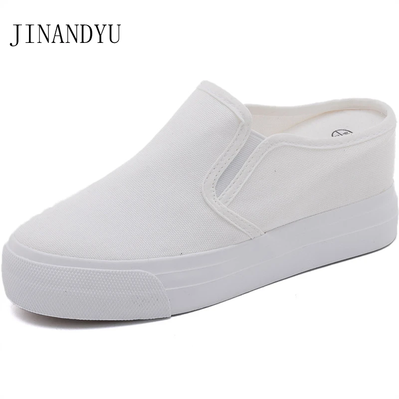 

Platform Wedges Shoes for Women Sneakers Canvas White Black Shoes Woman Slippers Fashion Shoes Sale Hot Chunky Sneakers Comfort