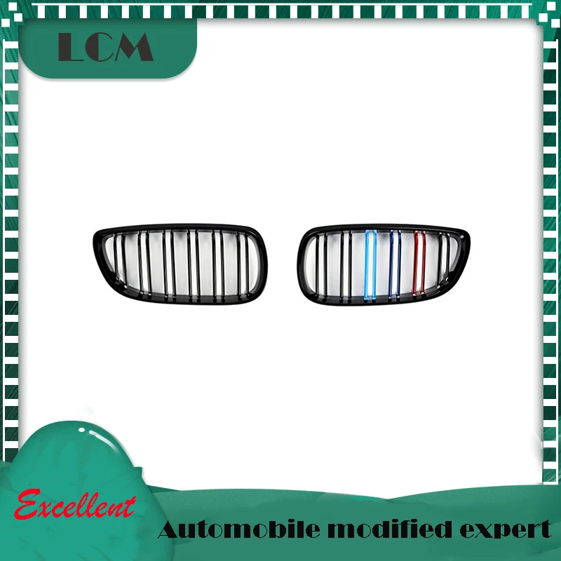 Передняя решетка BMW 3 серии E92 Coupe 06 07 08 09 с двойными ремнями глянцевая