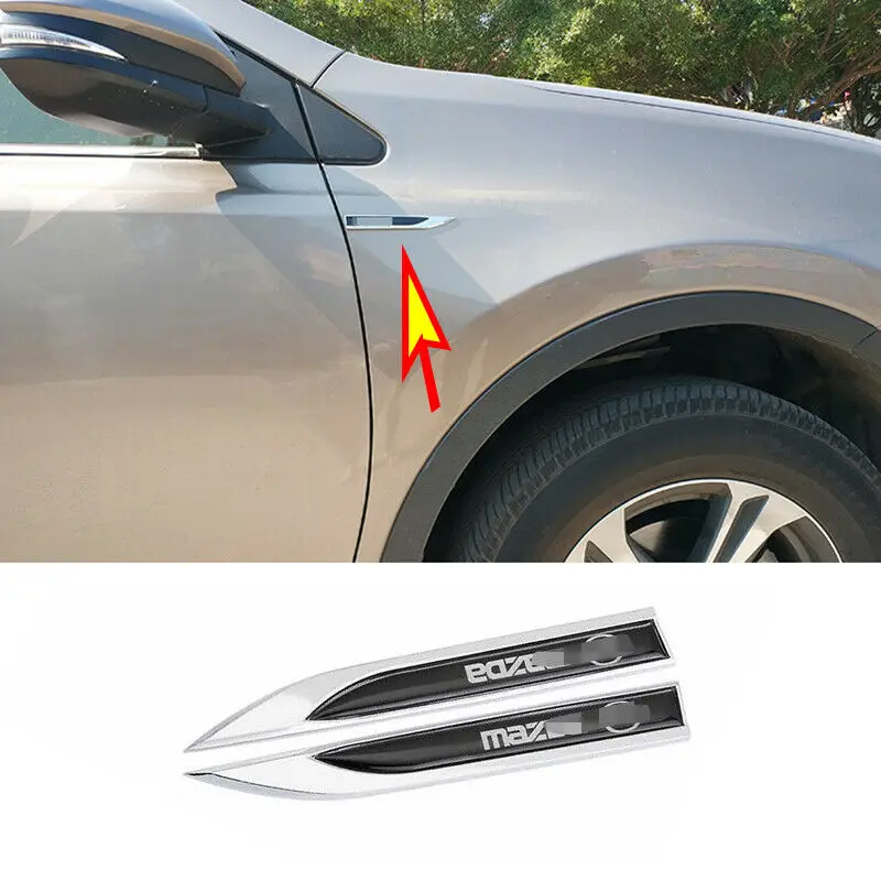 

Для Mazda 3 6 CX-3 CX-5 Axela CX-30 2007-2020 CX-9 эмблема бокового корпуса, крышка обшивки, литье автомобильных аксессуаров, 2 шт.