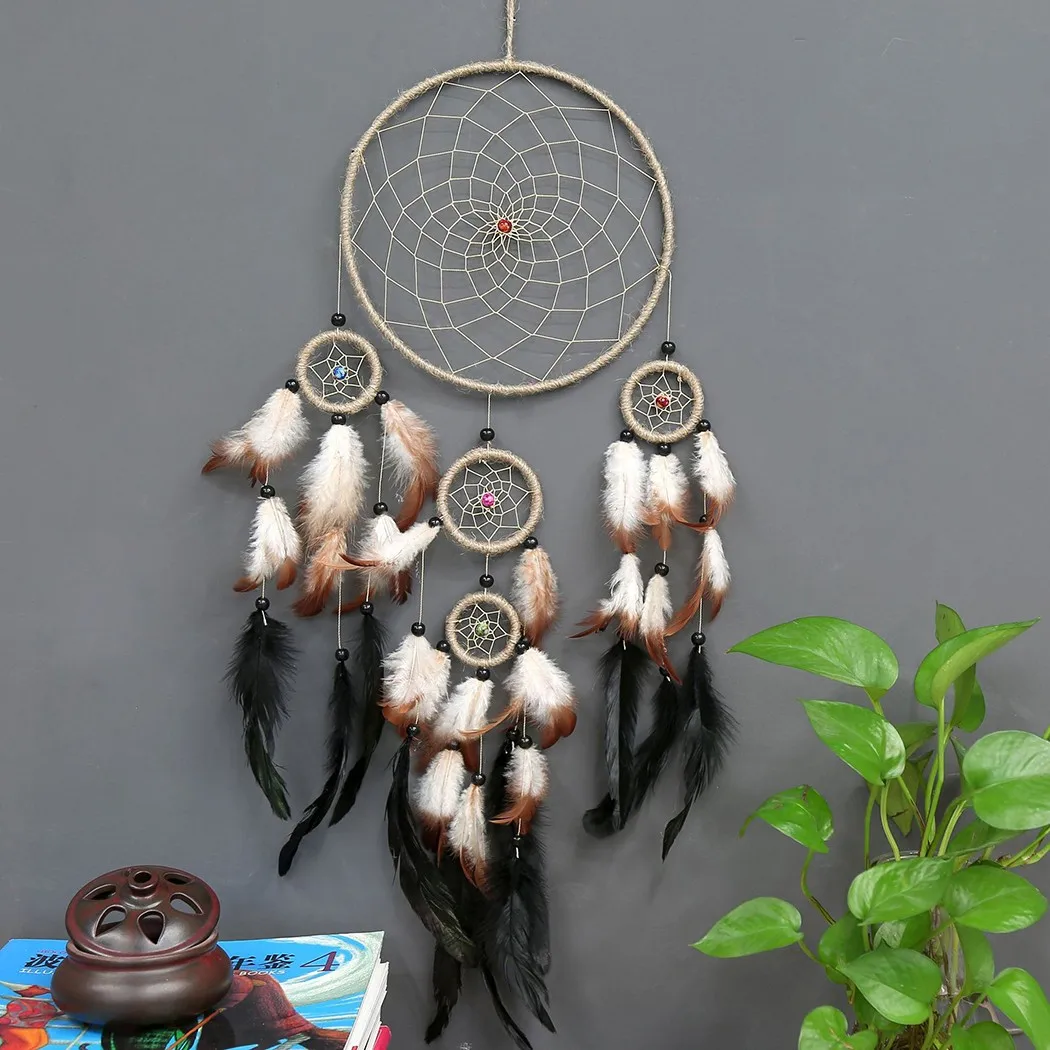 

1Pc Handmade Dream Catching Pendant Wind Chime Home Decoration Bedroom Pendant Heirs Pendant Wind Chime