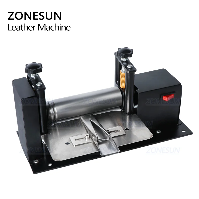 

ZONESUN Manual Leather Belt Rolling Machine Shoulder Strap Leather Laminating Folding Machine Edge Sealing Machine