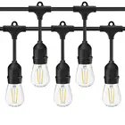 Светодиодная Водонепроницаемая гирлянда E27 в стиле ретро, 15 м