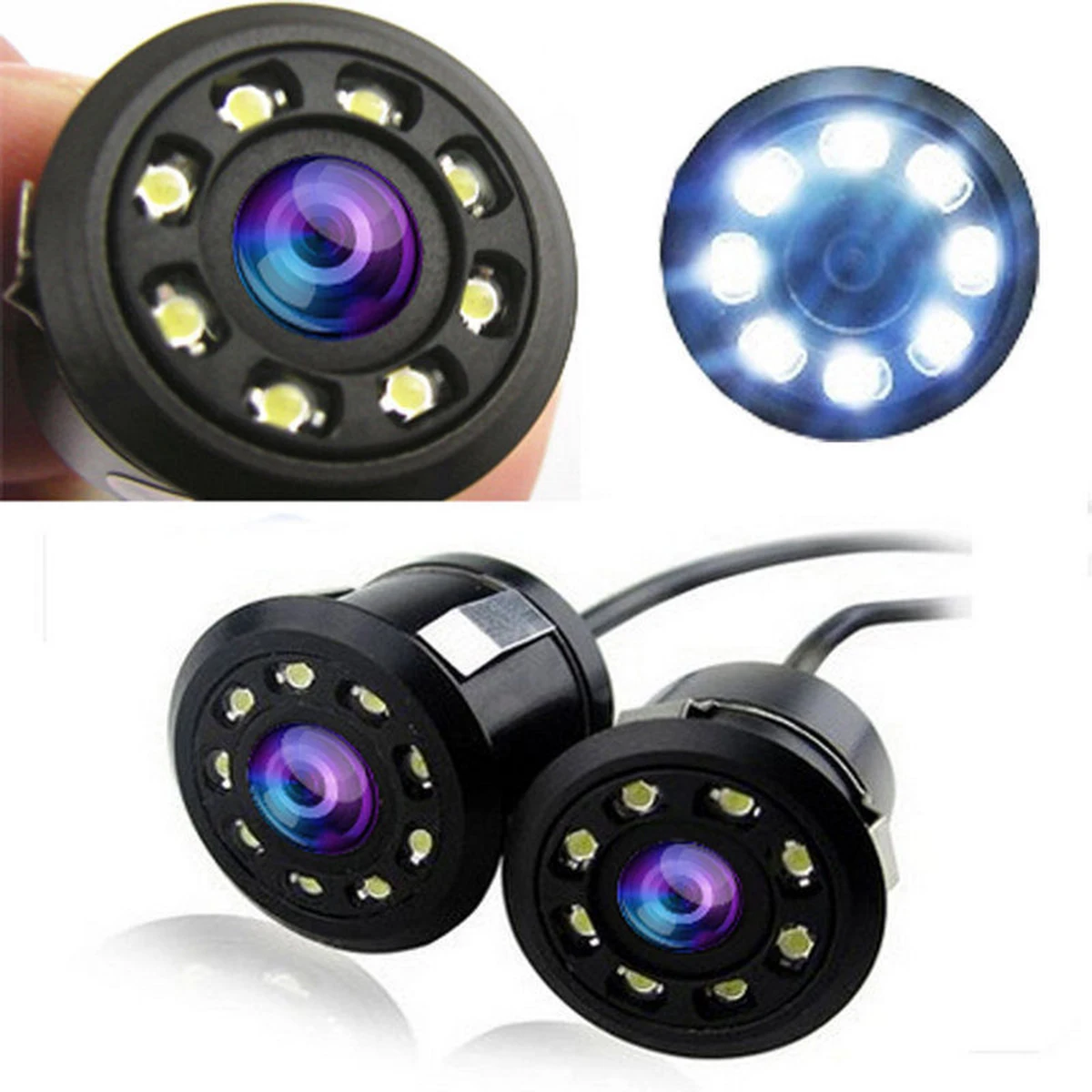 

Universal HD Vision Car Rear View Camera 170° Wide Angle Reverse Parking Camera CCD LED Waterproof Auto Backup Monitor