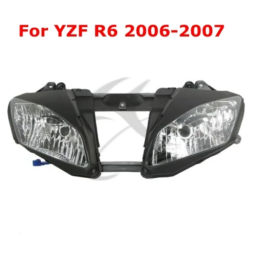 For YZF R6 2006-2007 Передняя фара мотоцикла для Yamaha YZF R6 YZFR6 03-05 06-07 08-16 - Цвет: For YZF R6 2006-2007