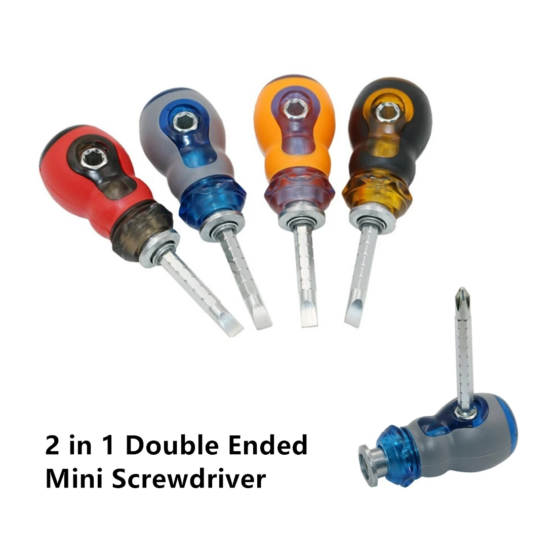 

2 in 1 Mini Screwdriver Double Ended CRV Matnetic Telescopic Screwdriver Phillips/Torx Home Repair Hand Tools Repair Tools