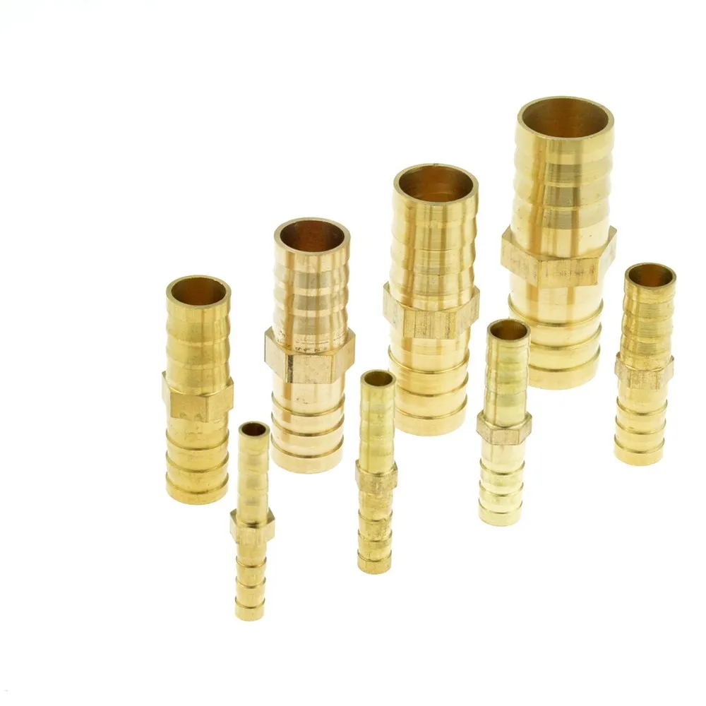 4mm 5mm 6mm 8mm 10mm 12mm 14mm 16mm 19mm 25mm Hose Barb Brass Barbed Straight Elbow Tee Y 2 3 4 Way Pipe Fitting Connector - купить по
