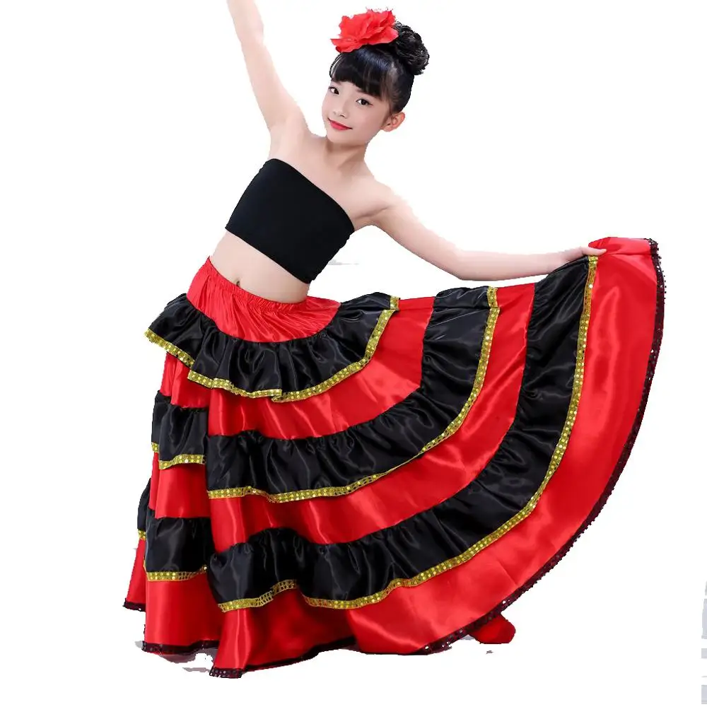Женский костюм для танца живота юбка испанского фламенко одежда 540|Фламенко| |