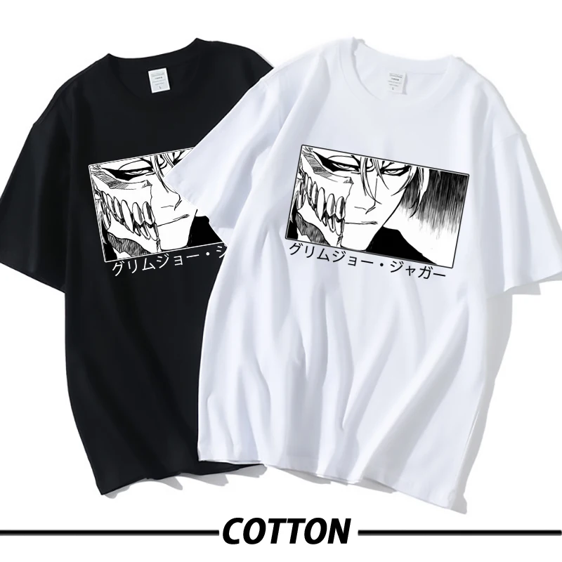 

Anime Manga Bleach Grimmjow Jaegerjaques T Shirt Men Women Short Sleeve Cotton T Shirt Tee Tops Graphic T Shirt Goth Clothes