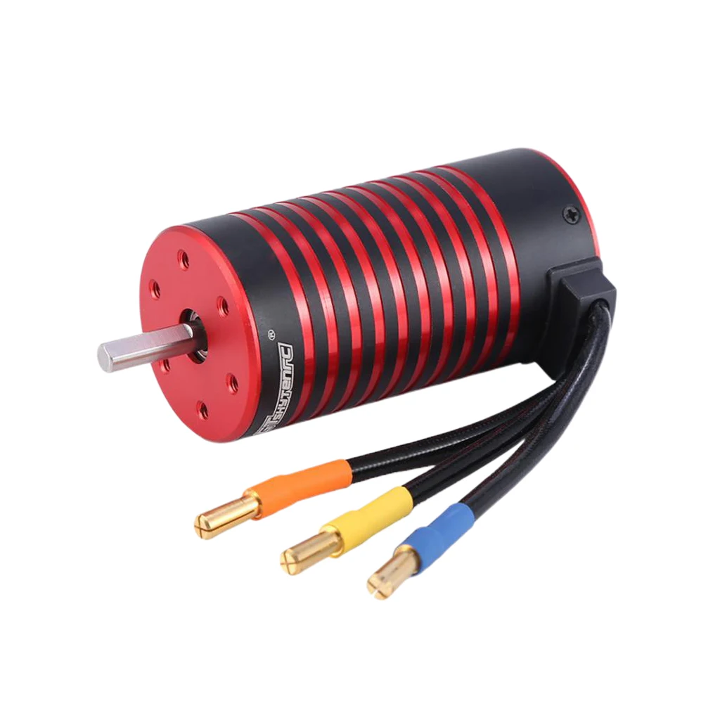 Motor sin escobillas 2050KV/2650KV, para 1:10 3S 4S 1:8, coche de carreras a control remoto, actualizaci&oacute;n de cami&oacute;n-3