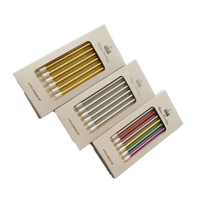 

День рождения свечи пьедестал длинные золотые Свадебные украшения Ароматерапия из свечей простой Bougie Mariage украшения дома EA60LZ