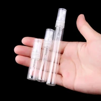 1pcs 3ml 5ml 10ml portable glass spray bottle empty perfume atomizer mini test tube bottle clear glass vialss hot sale