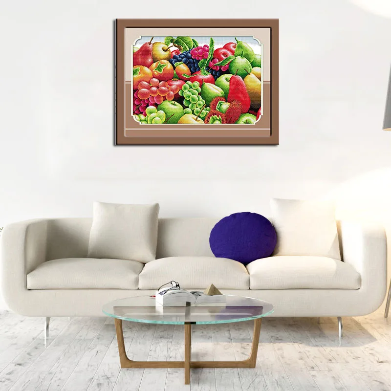 Набор для вышивки с фруктами Joy Sunday распродажа печать на холсте вышивка 14CT DMC