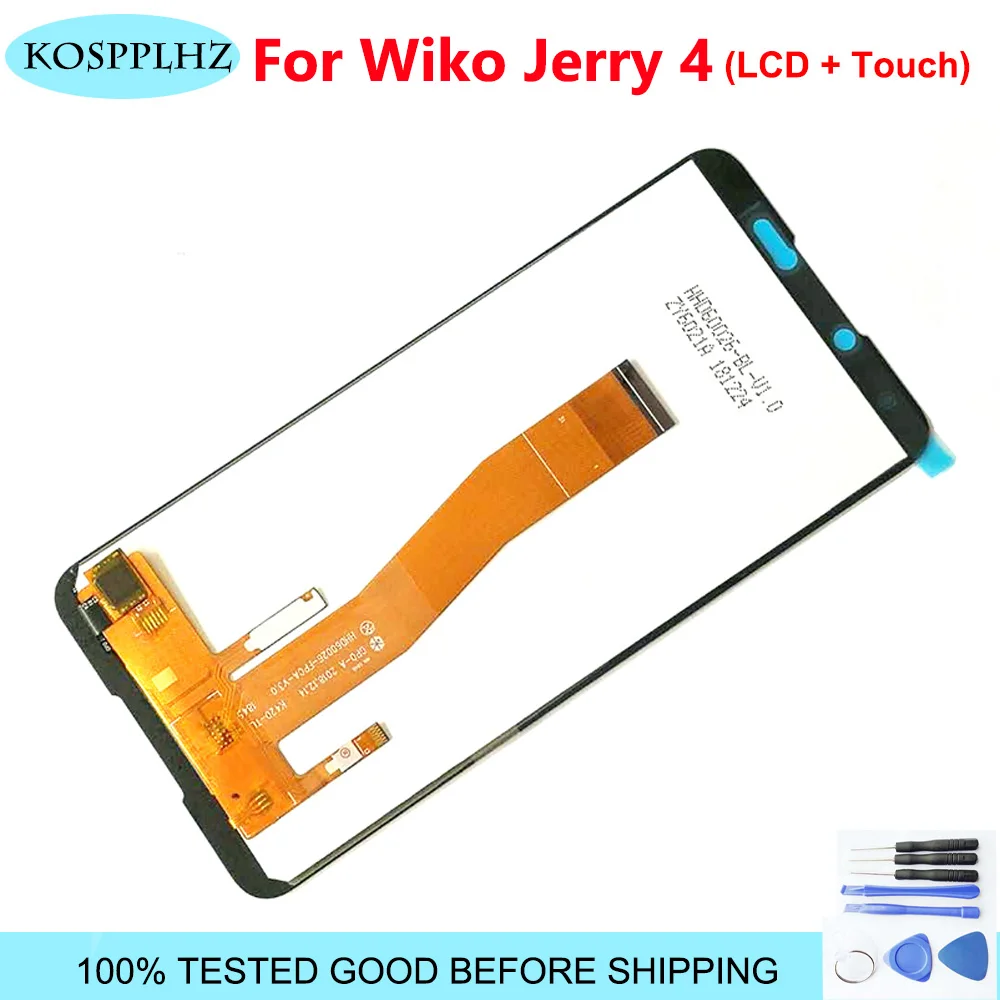 ЖК дисплей и сенсорный экран для Wiko Jerry 4 100% Протестировано Y70/Jerry аксессуары