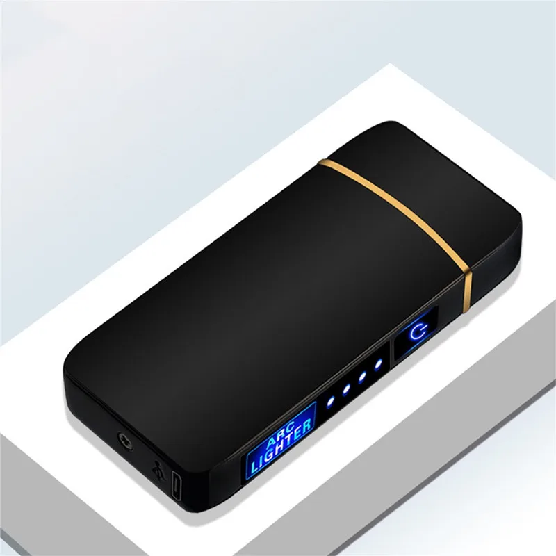 Портативная электрическая зажигалка с двойной дугой USB-зарядкой и сенсорным