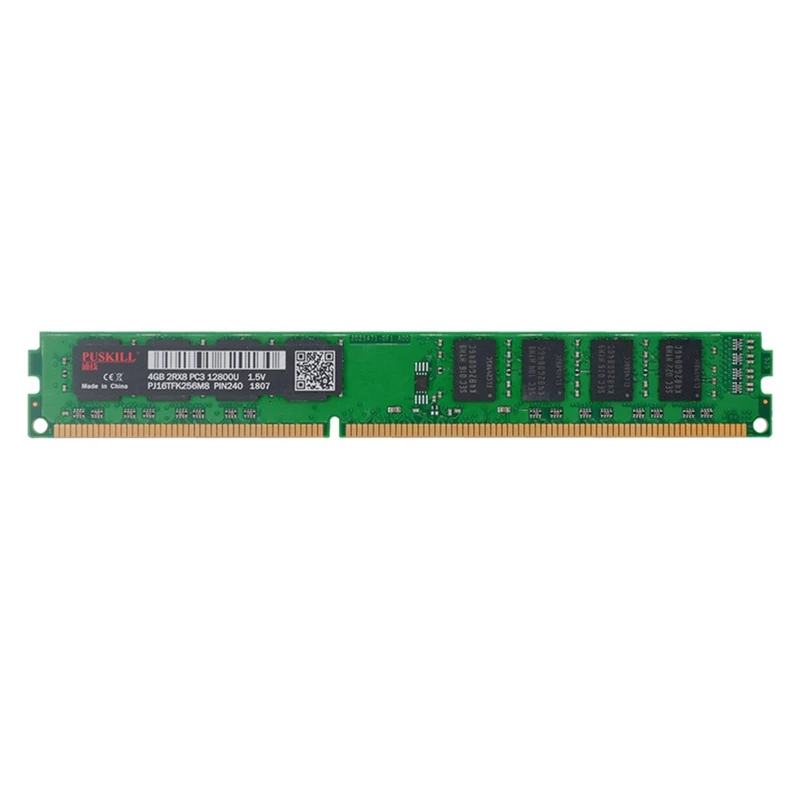 

PUSKILL RAM DDR3 4G RAM 1600MHz 1.5V 240-Pin Computer Game Memory Module for Desktop Computers