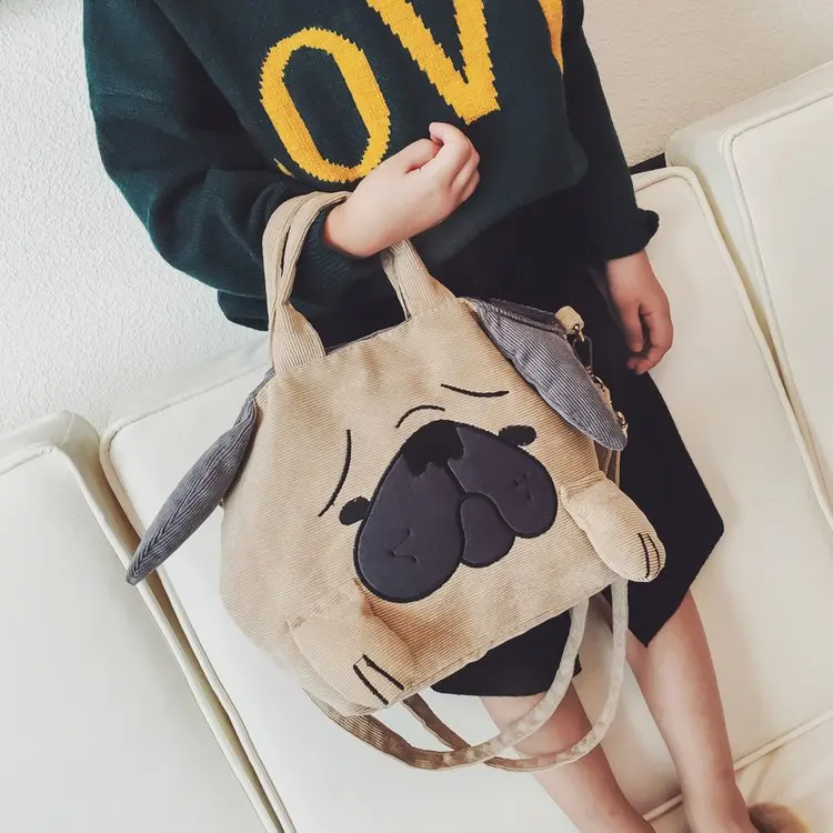 Сумка мессенджер в форме Шарпей с короткими ручками и животными|bolsos de mujer|messenger