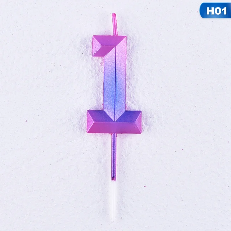 Яркие свечи в виде цифр для торта на день рождения 0 1 2 3 4 5 6 7 8 9|Товары украшения