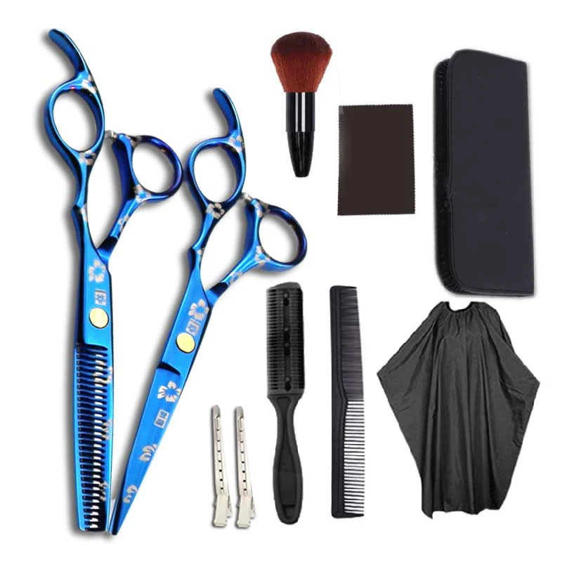 

5.5/6.0 inch Silver Japanese Hair Scissors Japan 440C Cheap Hairdressing Scissors Thinning Shears Hairdresser Shaver Haircut