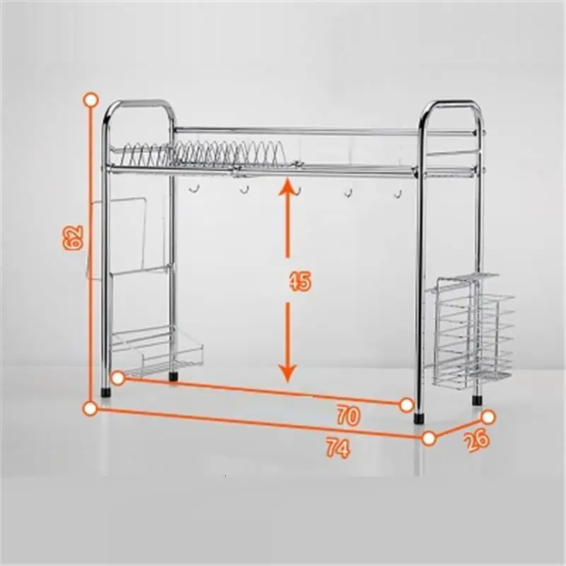 

Sink Organizer Afdruiprek Rangement Supplies Stainless Steel Cocina Organizador Cuisine Cozinha Kitchen Storage Rack Holder