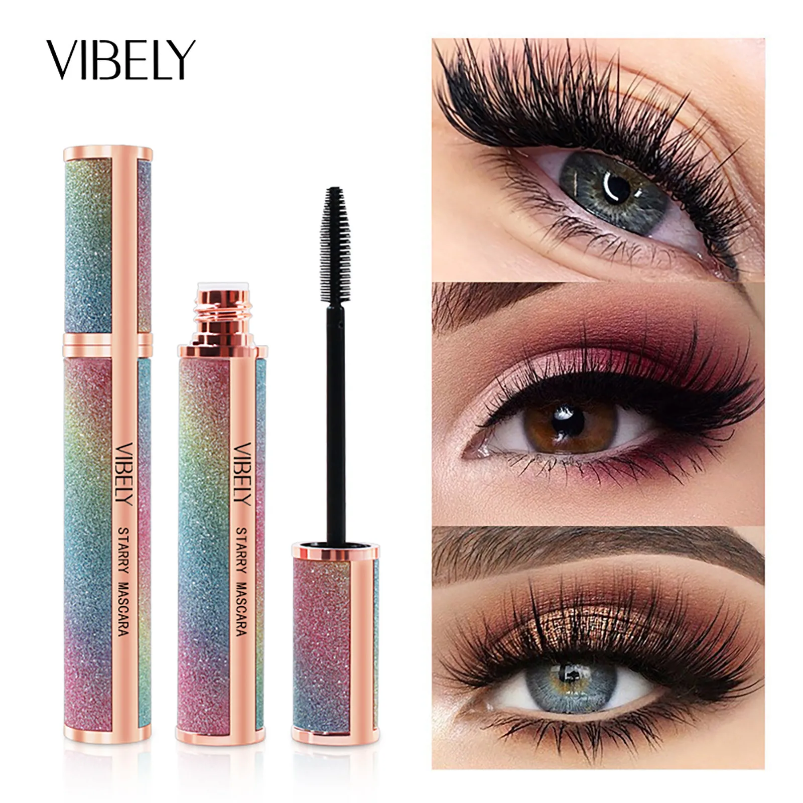 

HAICAR Mascara mascara waterproof 4d silk fiber mascara extra volume Long Mascara Thick Curls Waterproof Long-Lasting Makeup