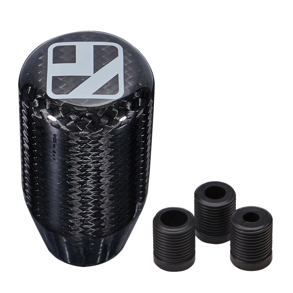 Ручка переключения передач автомобильная из углеродного волокна с 3 нитями|shift knob