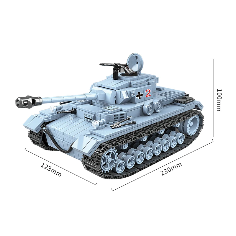 Немецкие танковые строительные блоки совместимые с LegoED City военные фигурки
