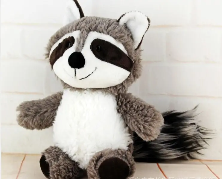 

small cute plush raccoon toy stuffed gray raccoon doll birthday gift toy about 25cm