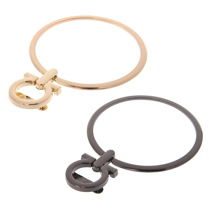 

DIY металлическая ручка для сумки Сумки из натуральной кожи на ремешке-замена комплектующих аксессуары