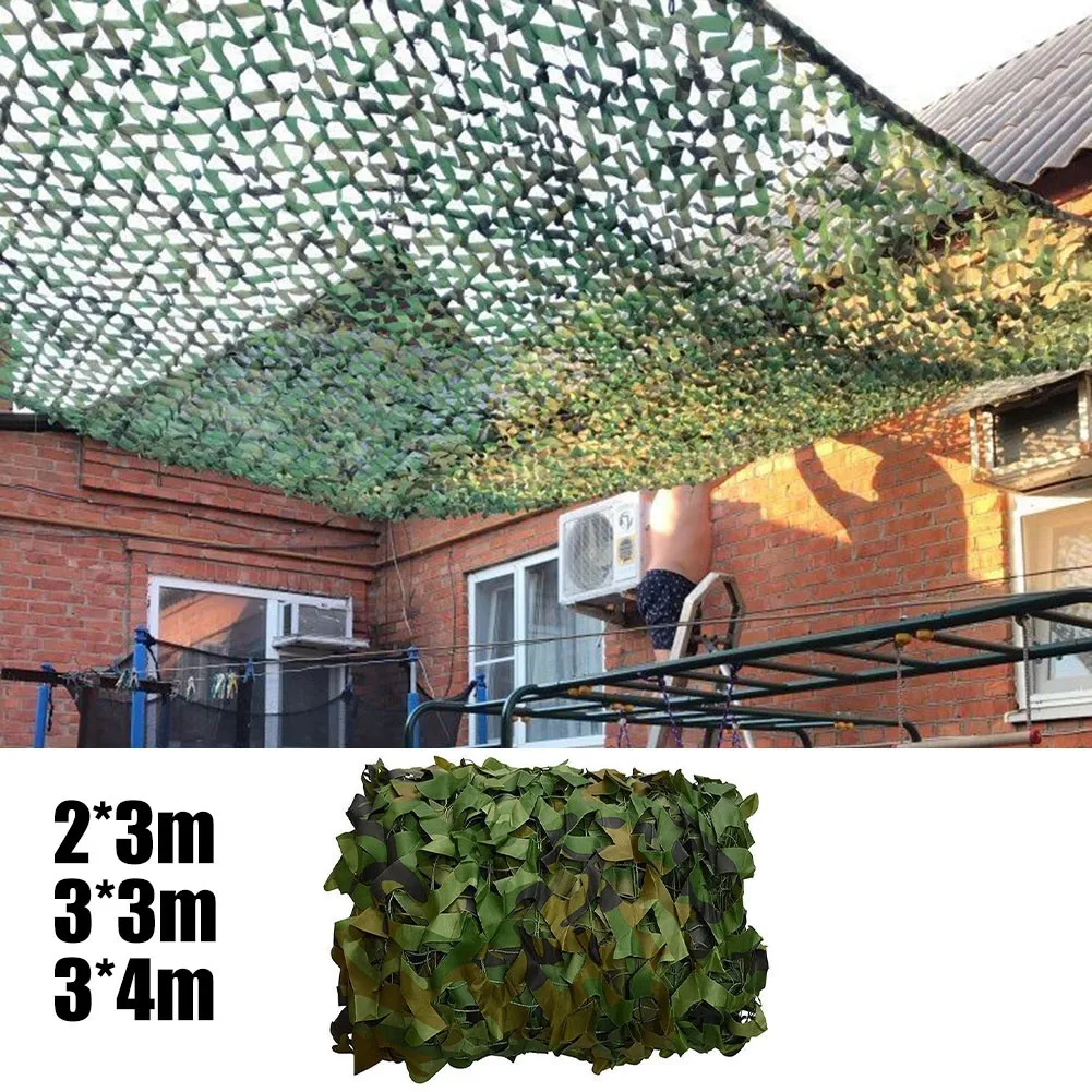 Камуфляжная затеняющая сетка для защиты джунглей автомобильный чехол палатка