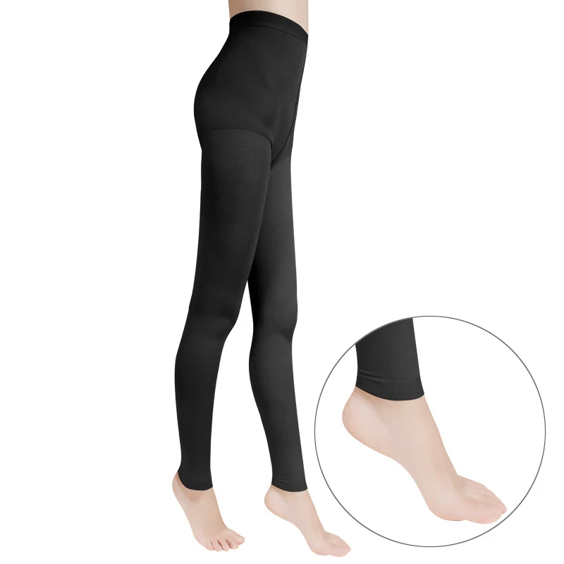 Black Ankle-Pants 2L IDEALSLIM 23-32mmHg медицинские компрессионные чулки женские колготки с открытым носком для варикозного расширения вен - Цвет: Black Ankle-Pants 2L