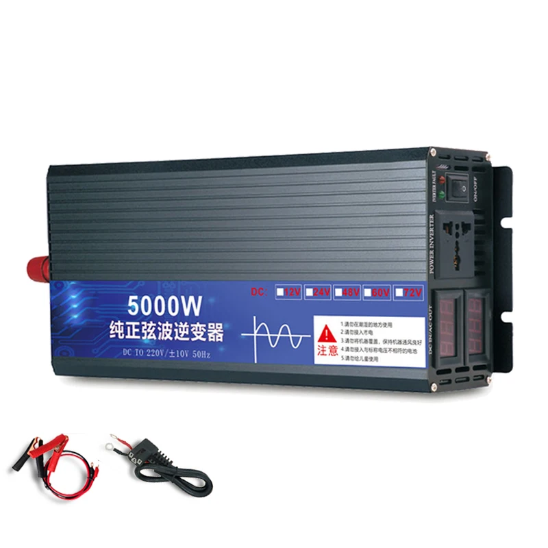 Инвертор немодулированного синусоидального сигнала 5000 Вт 12 В 24 постоянного тока