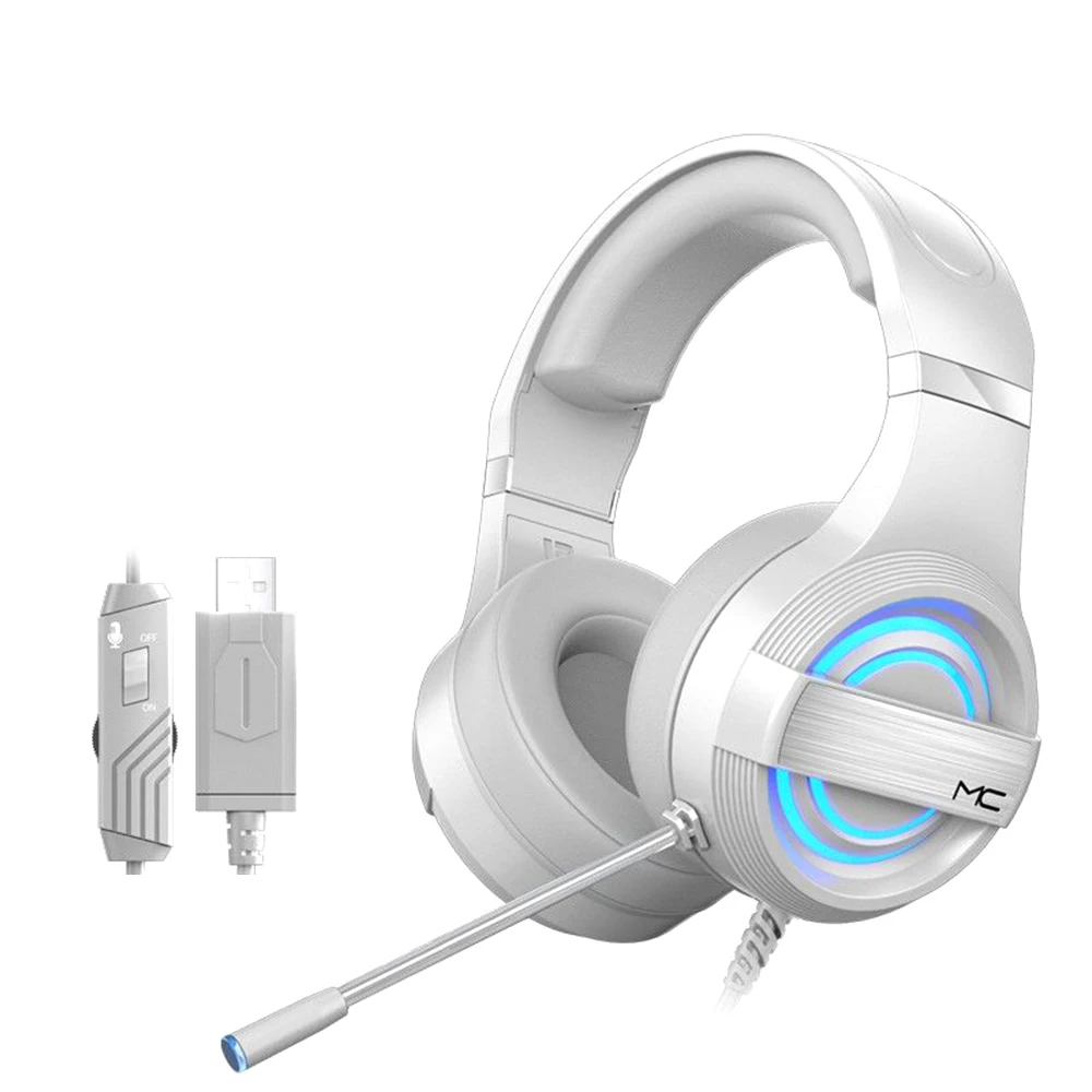 Q9 Проводная игровая гарнитура Геймерские Накладные наушники USB с микрофоном