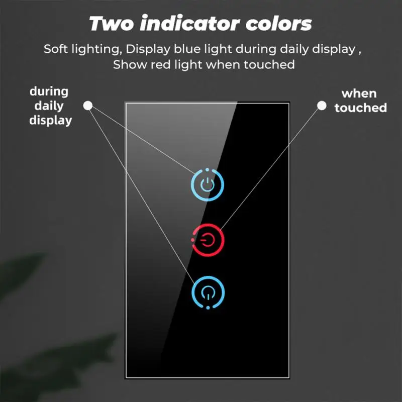 Настенный сенсорный выключатель RF433 дистанционное управление 1 2 3 клавиши