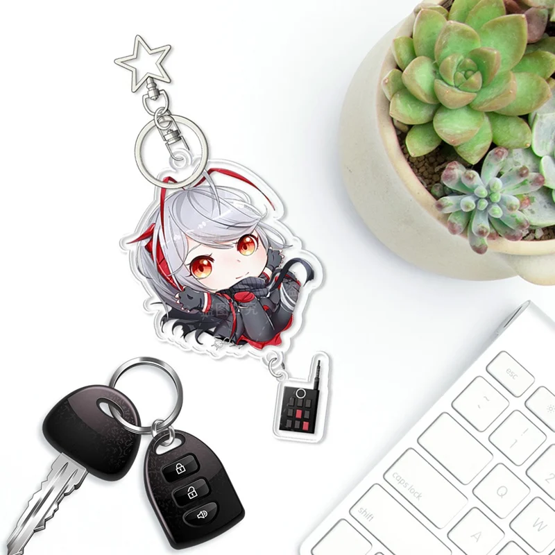 

Cartoon Acrylic Key Chain Kawaii Arknights Keychain Ansel Perfumer Cliffheart Blue Poison Schwarz Cuora Exusiai Cute Funny