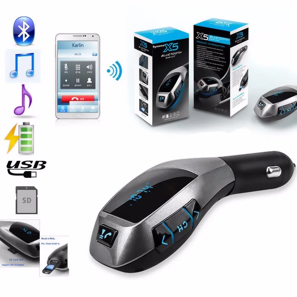 Kingslims беспроводной Автомобильный mp3 плеер fm-передатчик радио lcd SD USB зарядное устройство комплект Автомобильный mp3 плеер Bluetooth хорошее качество